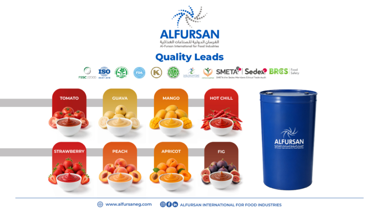 Quality Puree and Concentrates by Al Fursan International for Food Inddustries