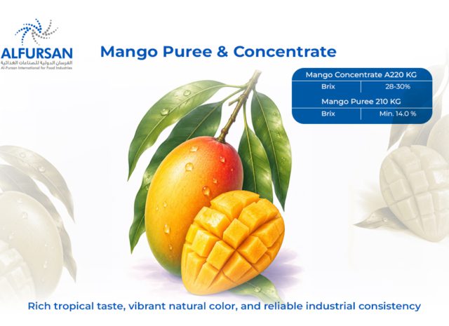 Mango Puree and Concentrate | Al-Fursan International for Food Industries