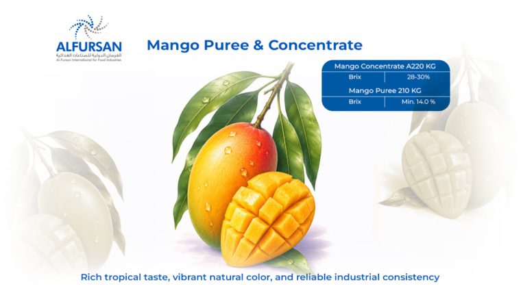 Mango Puree and Concentrate | Al-Fursan International for Food Industries